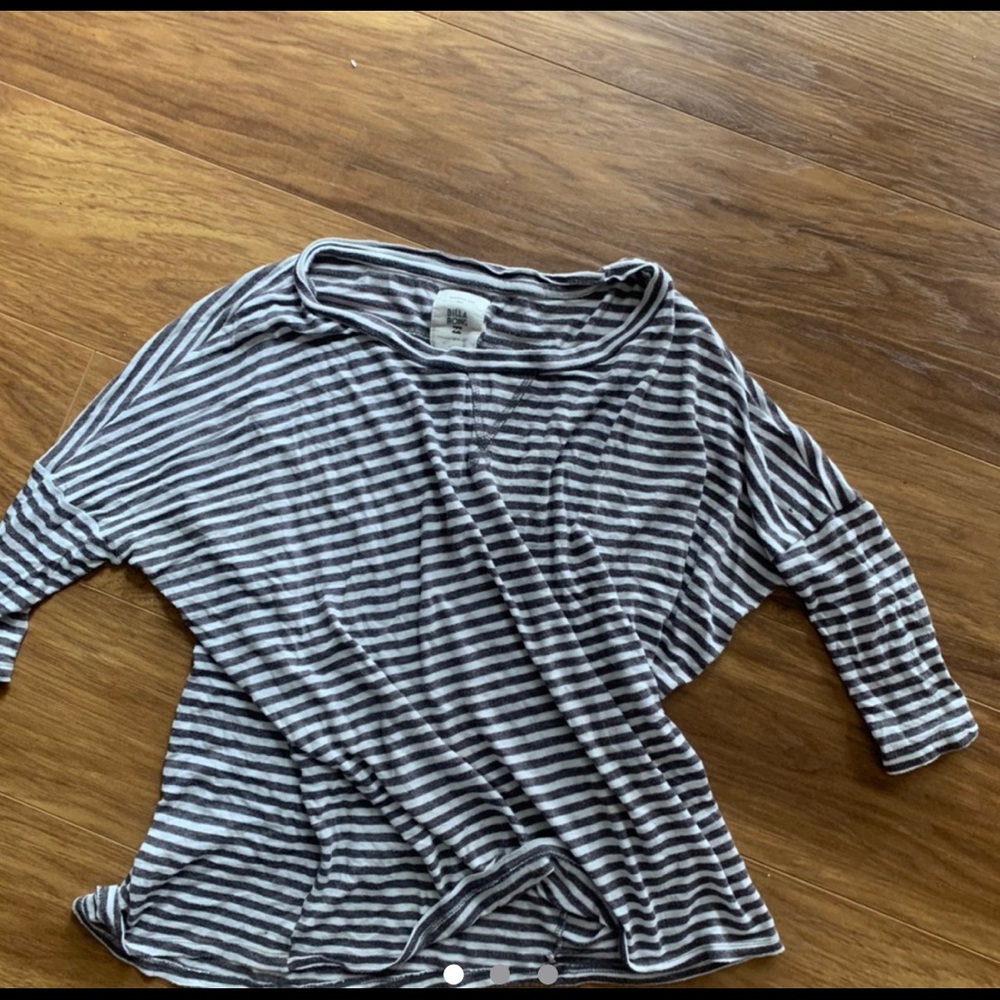 Long Sleeved Striped Billabong Tee